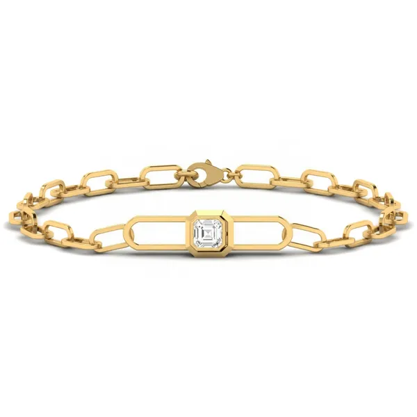 Golden Moonlight Diamond Bracelet - Laboratory-Grown Diamond Ladies Bracelet