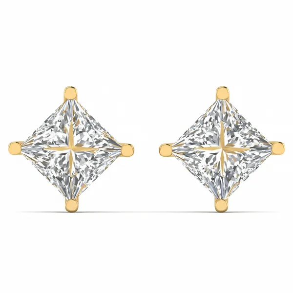 The Olympia Prism Solitaire Studs - Laboratory-Grown Diamond Earrings