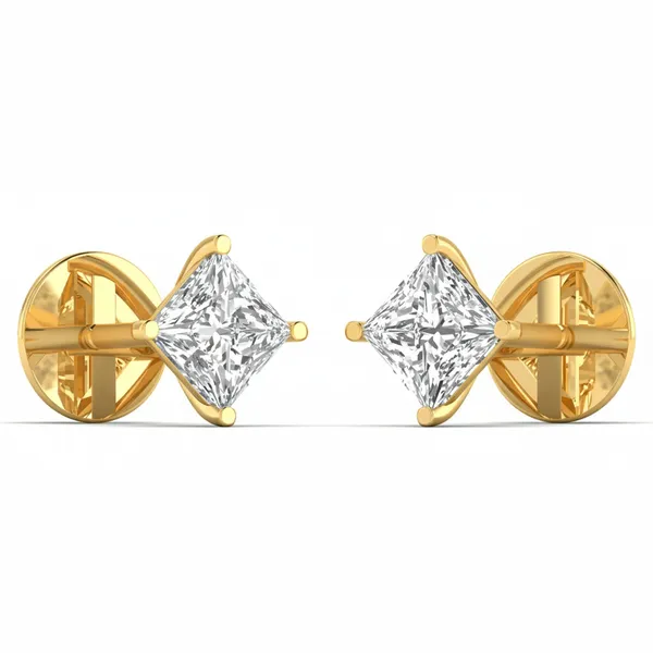 The Olympia Prism Solitaire Studs - View 2