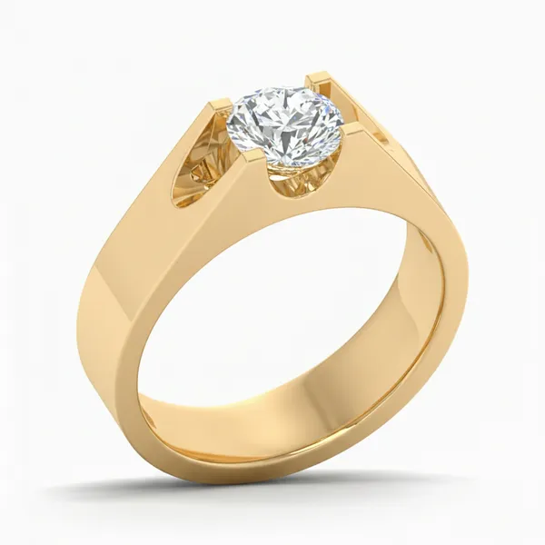 Enchanting Lattice Diamond Ring - Laboratory-Grown Diamond Ladies Ring