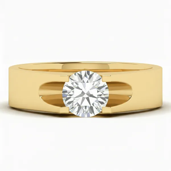 Enchanting Lattice Diamond Ring - View 2