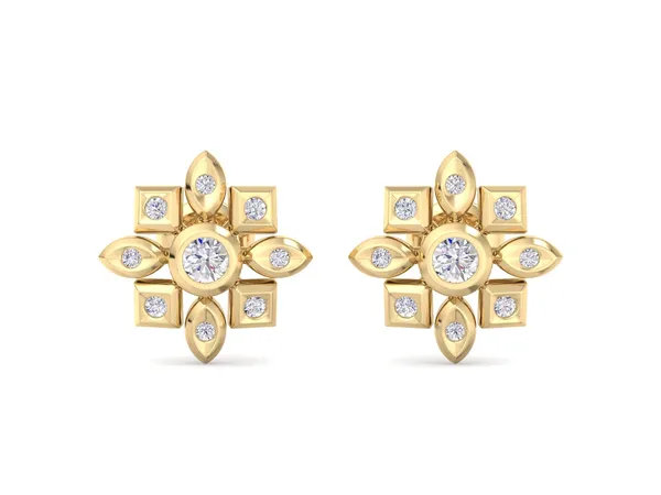 Olympia Mosaic Earrings - Laboratory-Grown Diamond Earrings