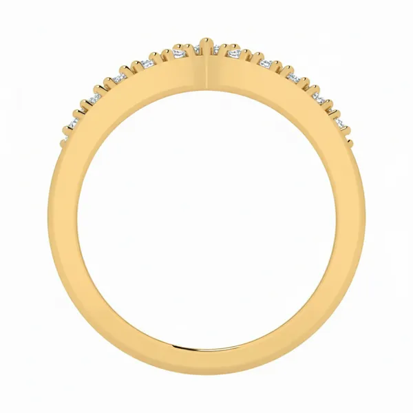 Ornate Swirl Diamond Ring - View 3