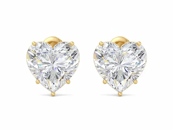 The Kensington Mosaic Solitaire Earrings - Laboratory-Grown Diamond Earrings