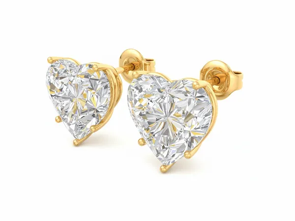 The Kensington Mosaic Solitaire Earrings - View 4