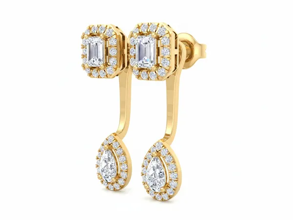 Dorabella Eclipse Waterfall Earrings - View 4