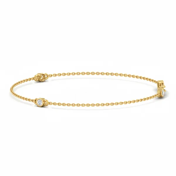 Sculptural Eternity Diamond Bracelet - View 2