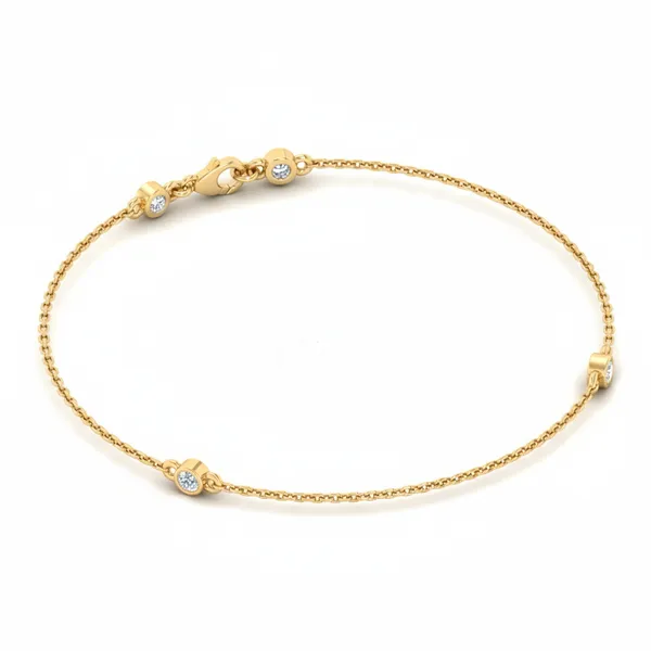 Sculptural Eternity Diamond Bracelet - View 4