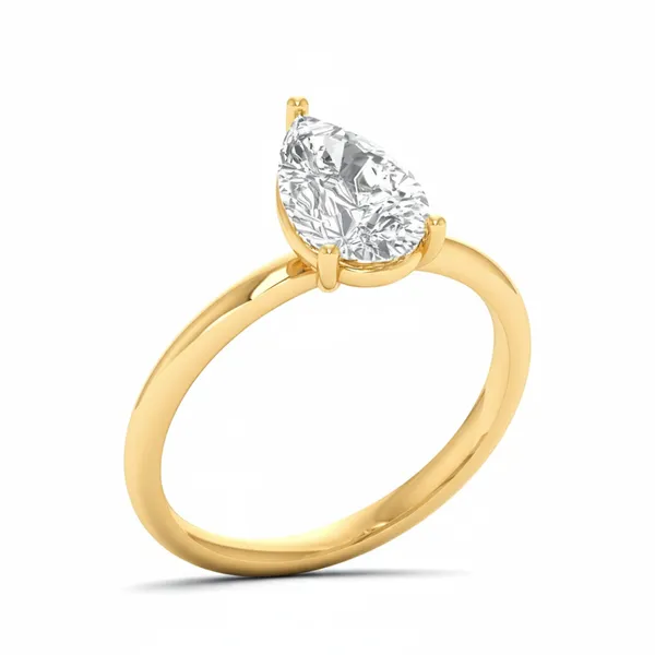 Mesmerizing Split-Shank Diamond Ring - Laboratory-Grown Diamond Ladies Ring