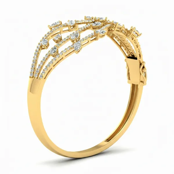Iconic Pave Diamond Bangle - View 2
