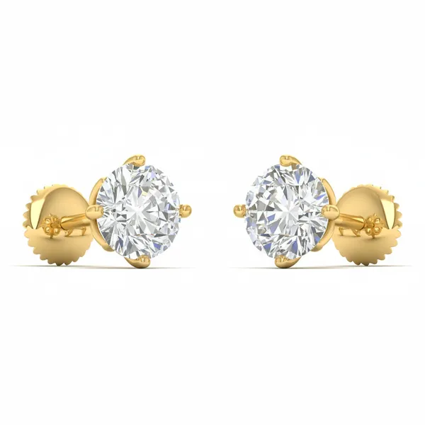 Catalina Orbit Solitaire Studs - View 2