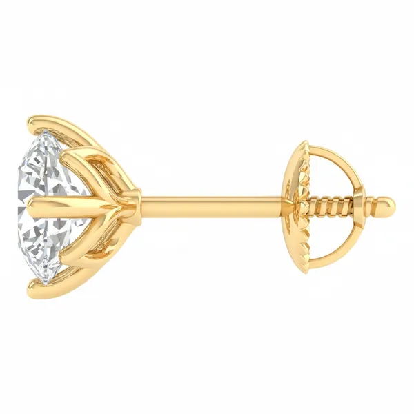 Catalina Orbit Solitaire Studs - View 3