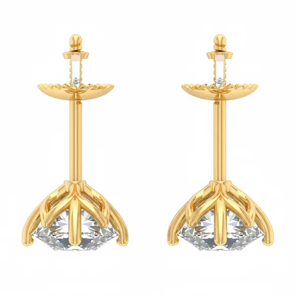Catalina Orbit Solitaire Studs - View 4