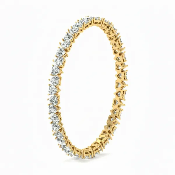 Majestic Classic Diamond Bangle - View 2