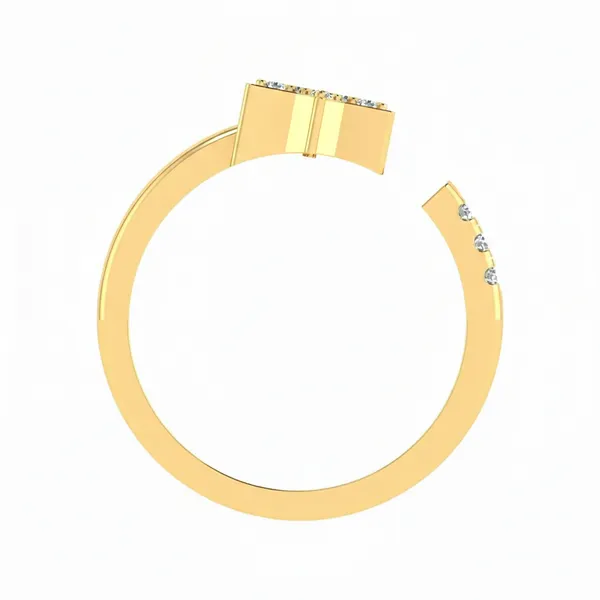 Glamorous Statement Diamond Ring - View 3