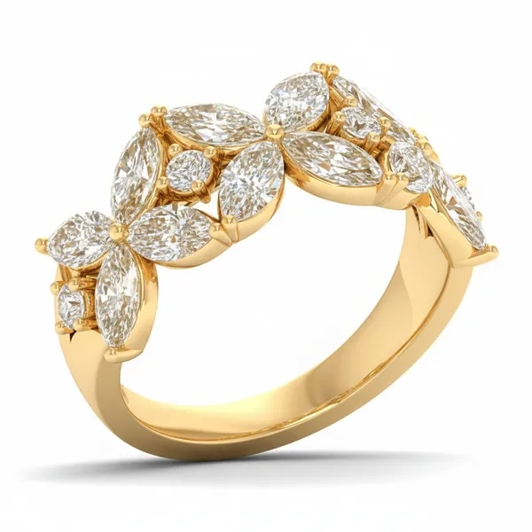 Radiant Prong Diamond Ring - Laboratory-Grown Diamond Ladies Ring