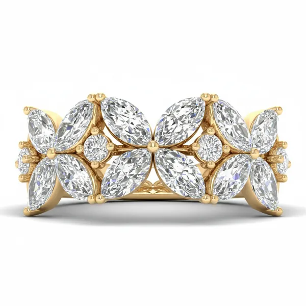 Radiant Prong Diamond Ring - View 2