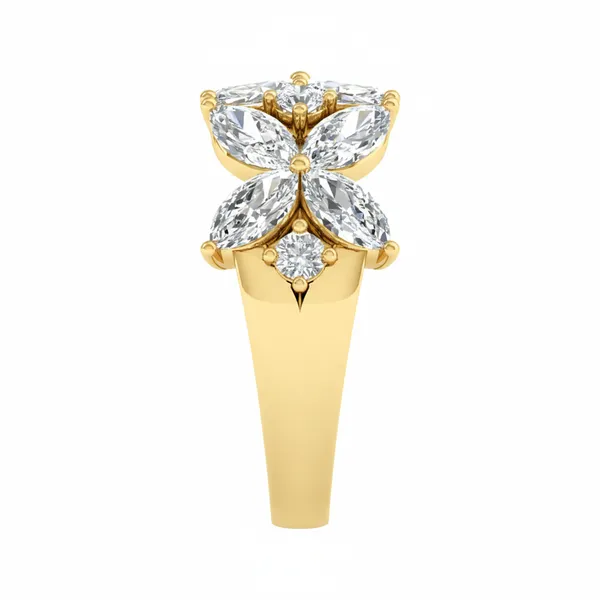 Radiant Prong Diamond Ring - View 4