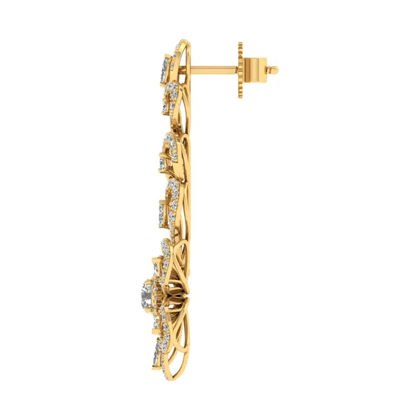 Gioia Branch Grand Cascade Earrings - View 3
