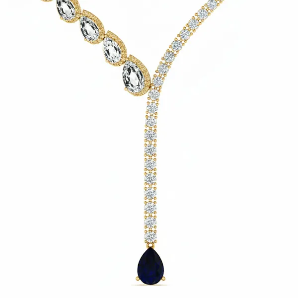 Classic Radiance Diamond Necklace - View 4