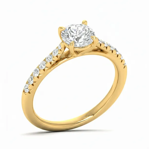 Captivating Three-Stone Diamond Ring - Laboratory-Grown Diamond Ladies Ring