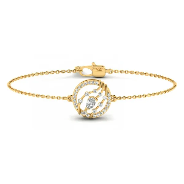 Stunning Chain Diamond Bracelet - Laboratory-Grown Diamond Ladies Bracelet