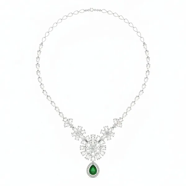 Gleaming Layered Diamond Necklace - Laboratory-Grown Diamond Necklace