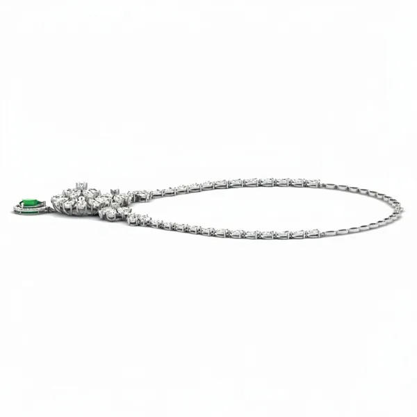Gleaming Layered Diamond Necklace - View 2