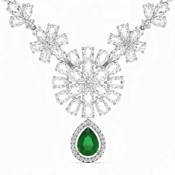 Gleaming Layered Diamond Necklace - View 4