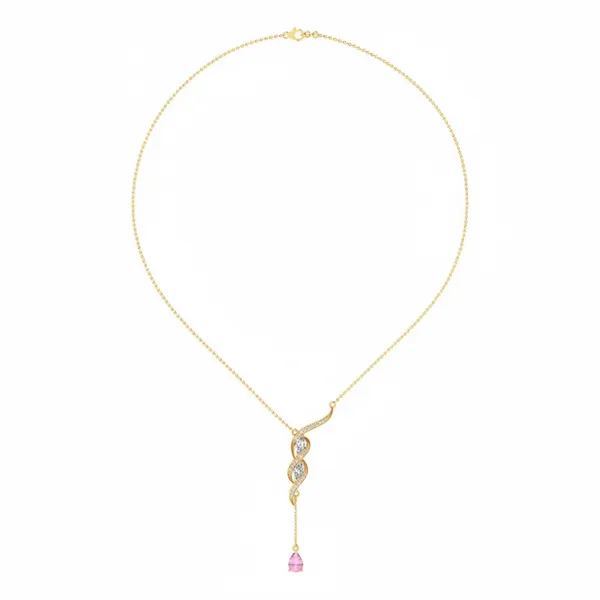 Gleaming Graduated Diamond Necklace - Laboratory-Grown Diamond Necklace
