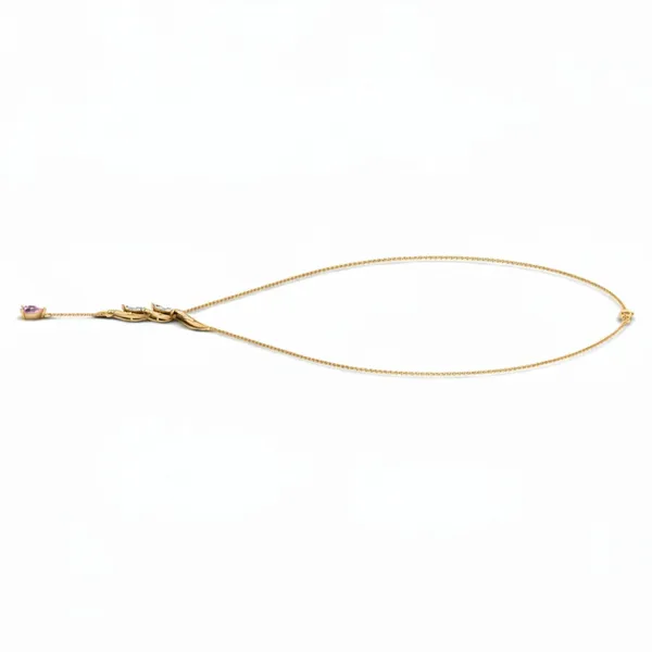Gleaming Graduated Diamond Necklace - View 2