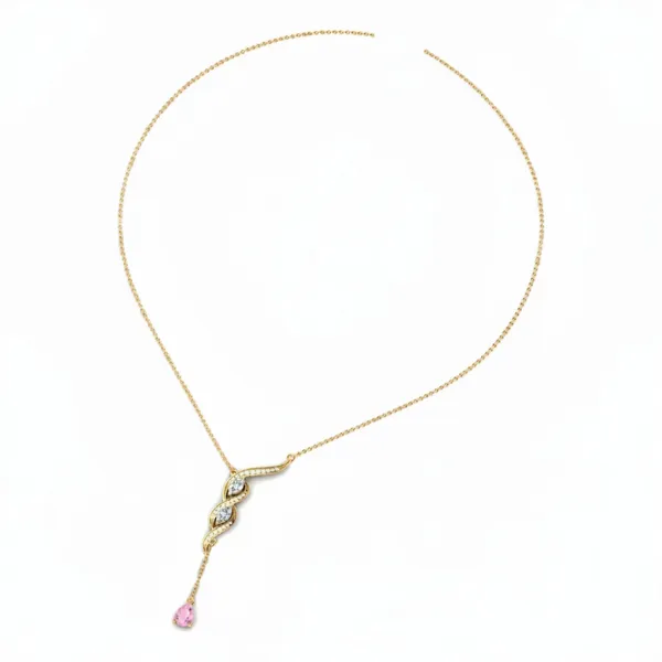 Gleaming Graduated Diamond Necklace - View 3
