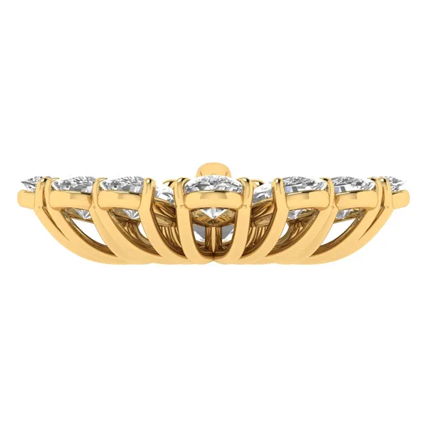 Regal Filigree Diamond Pendant - View 4