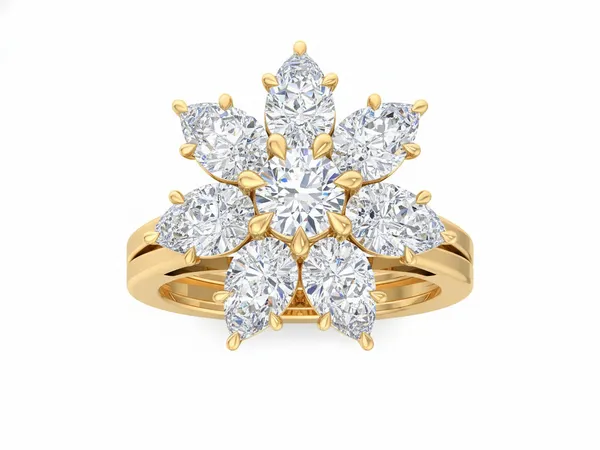 Noble Blossom Diamond Ring - Laboratory-Grown Diamond Ladies Ring
