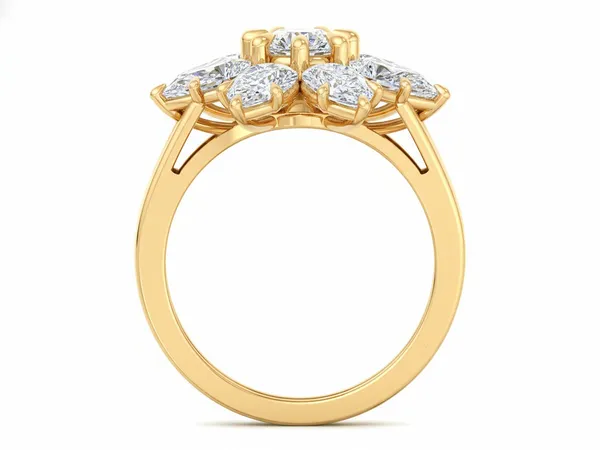 Noble Blossom Diamond Ring - View 2