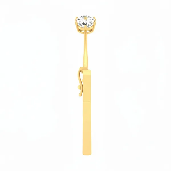 Stately Channel Diamond Bangle - View 4