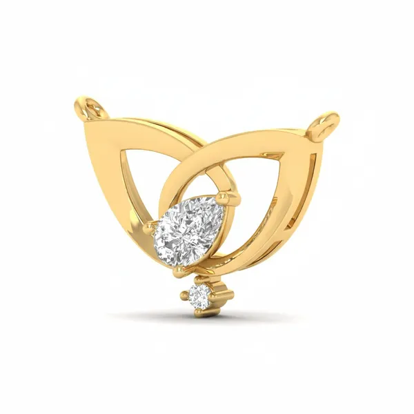Magnificent Blessed Diamond Mangalsutra - View 2
