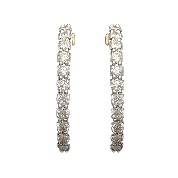 Delicate Ember Diamond Bali Earrings - Laboratory-Grown Diamond Bali Earrings
