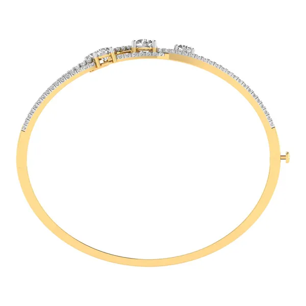 Captivating Sparkle Diamond Bangle - View 3