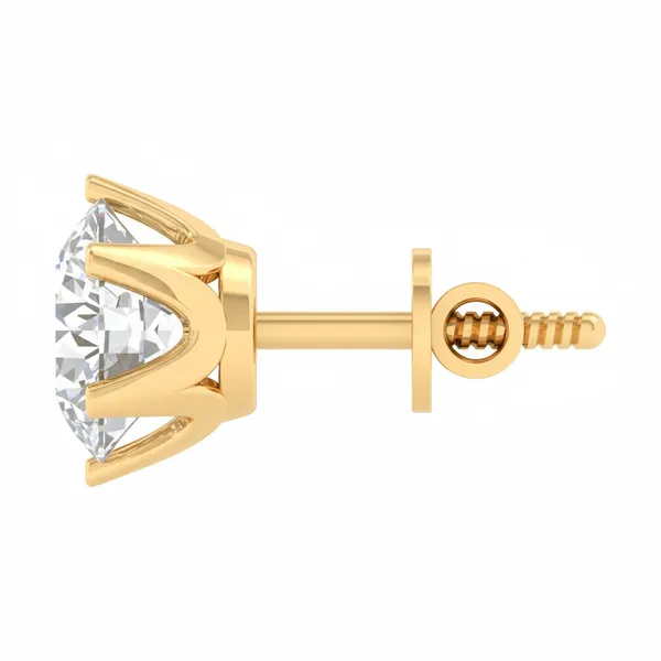 Cressida Beacon Single Diamond Studs - View 3