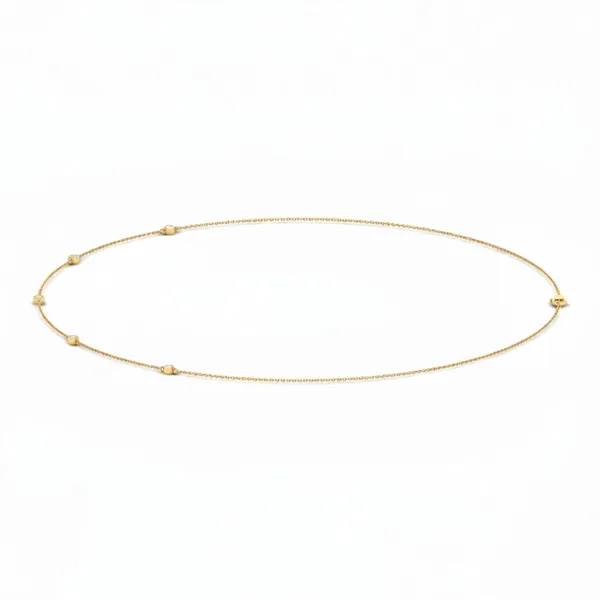 Stunning Waterfall Diamond Necklace - View 2