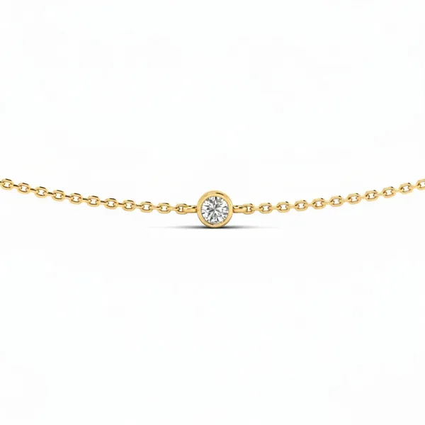 Stunning Waterfall Diamond Necklace - View 4