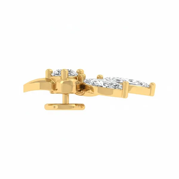Ornate Stud Diamond Nosepin - View 3