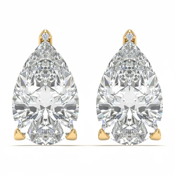 Lucente Peacock Solitaire Studs - Laboratory-Grown Diamond Earrings