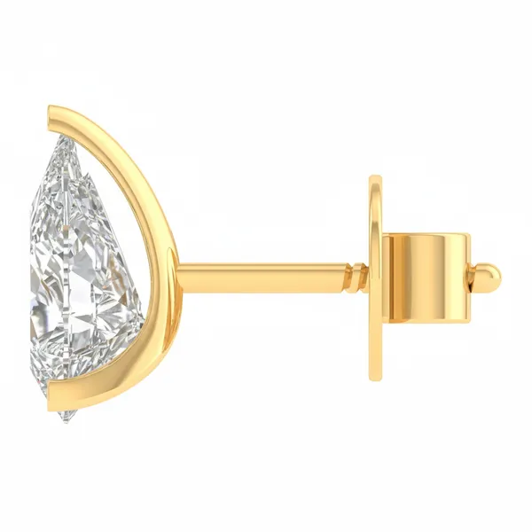 Lucente Peacock Solitaire Studs - View 3