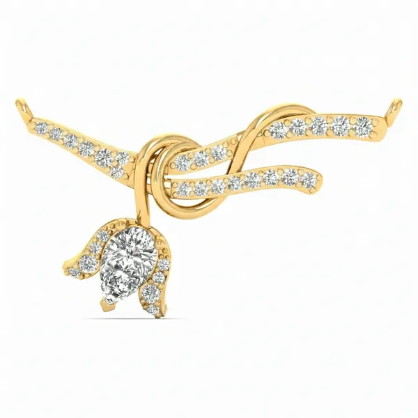 Regal Cross Diamond Pendant - Laboratory-Grown Diamond Pendant