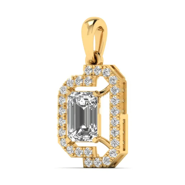 Striking Vintage Diamond Pendant - View 2