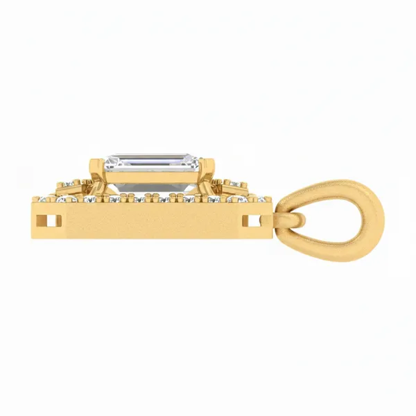 Striking Vintage Diamond Pendant - View 3
