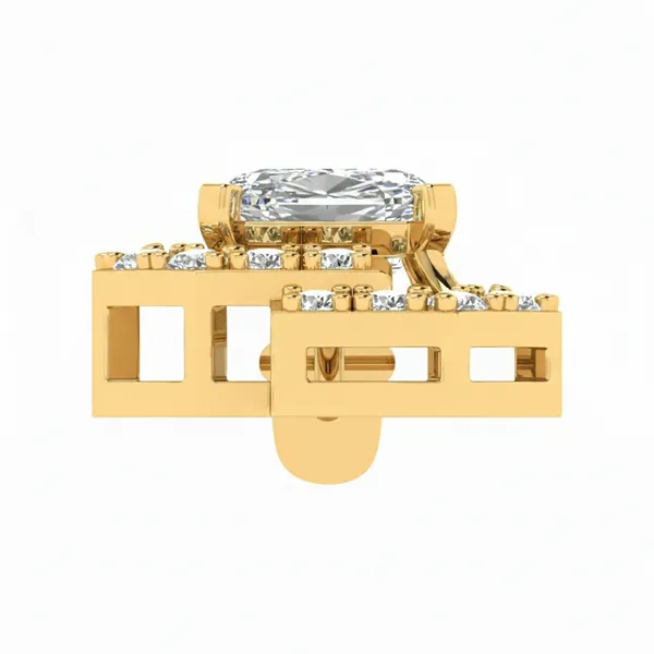 Striking Vintage Diamond Pendant - View 4