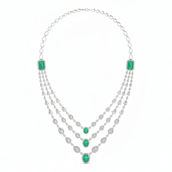 Luminous Modern Diamond Necklace - Laboratory-Grown Diamond Necklace